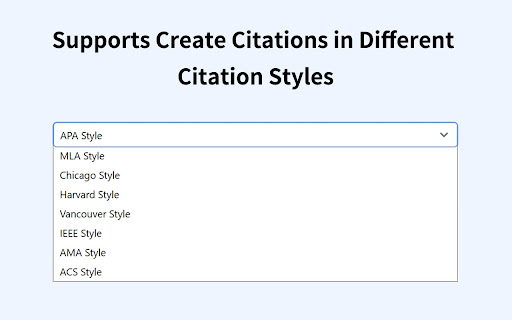 Web Citation Generator - Fast & Accurate APA, MLA, Chicago Formatter screenshot