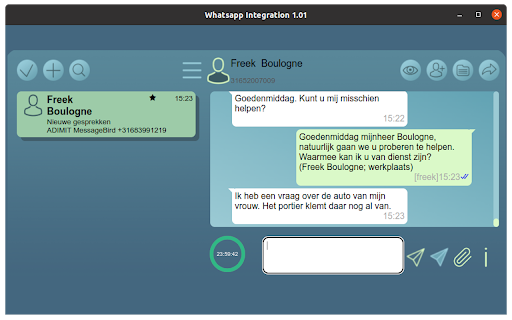 tdMessenger screenshot