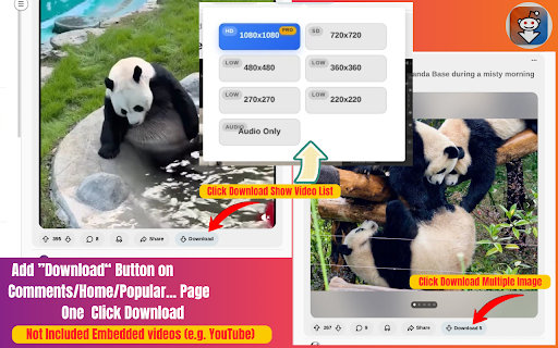 HD Downloader for Reddit - Video With Sound & Image screenshot