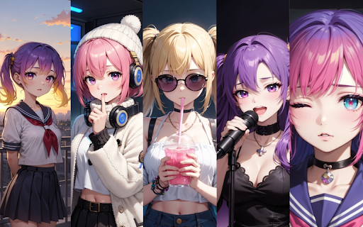 Anime Cute Girls 4K Ultra HD 15 Wallpapers screenshot