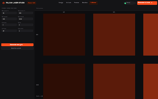 Falcon Laser Studio screenshot