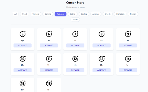 Custom Cursor for Chrome screenshot