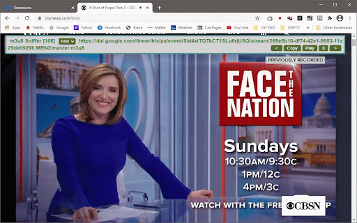 m3u8 Sniffer TV - Find and Play HLS Streaming URLs screenshot