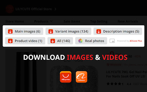 AliSave Plus - Download AliExpress Images screenshot
