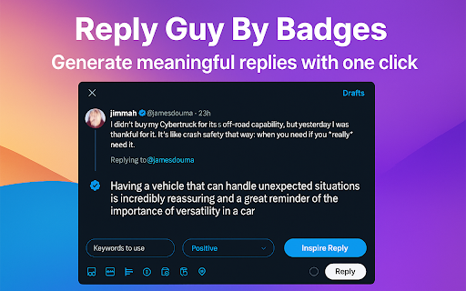 Reply Guy - Free AI Reply Generator screenshot