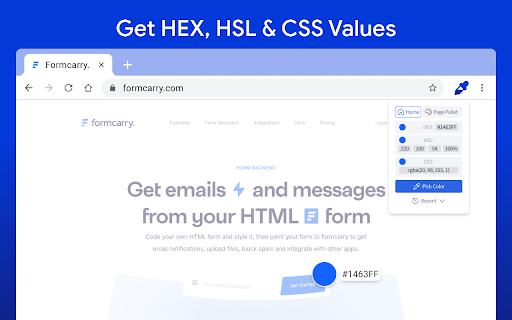 Color Picker HEX | Eyedropper | Pick color from image screenshot