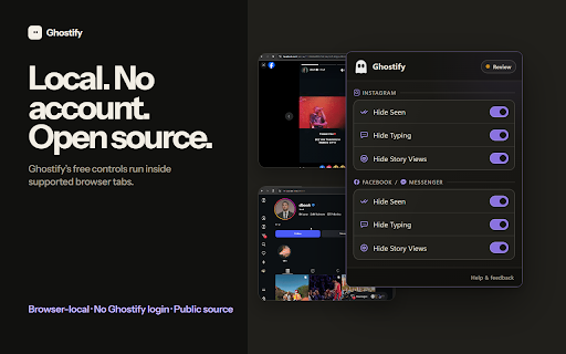 Ghostify | Hide Seen, Typing & Story Views screenshot