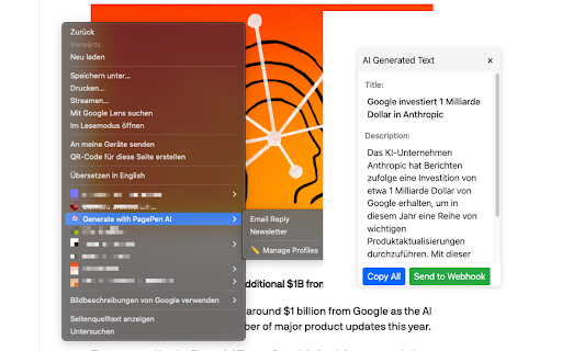 PagePen AI screenshot