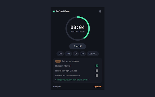 RefreshFlow — Auto Refresh Tabs screenshot