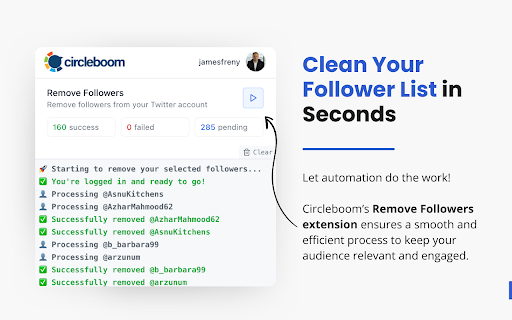 Circleboom Remove Twitter/X Followers screenshot