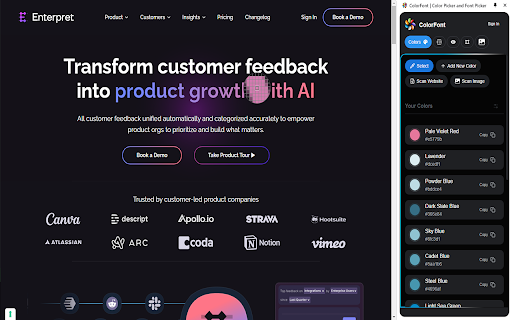 ColorFont | Color Picker and Font Picker screenshot