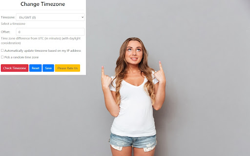 Change Timezone for Google Chrome™ screenshot