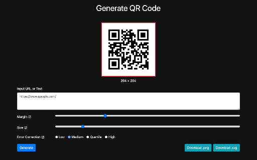 QR Code screenshot