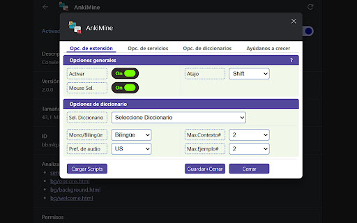 AnkiMine screenshot