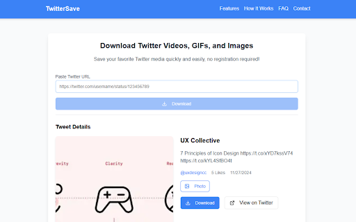 Twitter Video Downloader: Save Videos, Images & GIFs screenshot