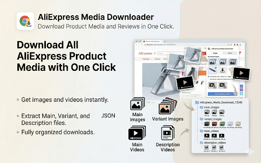 AliExpress Image, Video & Review Downloader screenshot