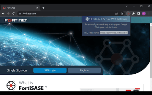 FortiSASE Secure Web Gateway screenshot