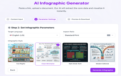 AI Infographic Generator screenshot