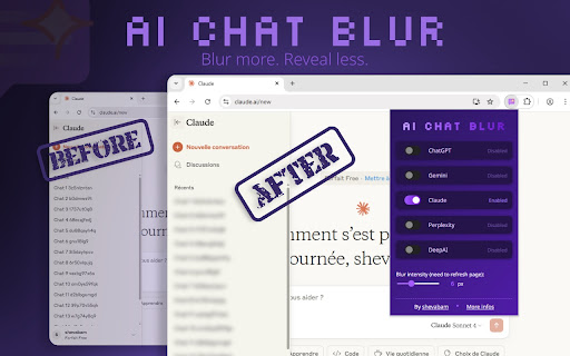 AI Chat Blur screenshot