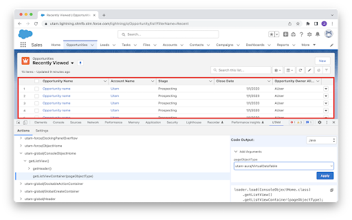UTAM screenshot