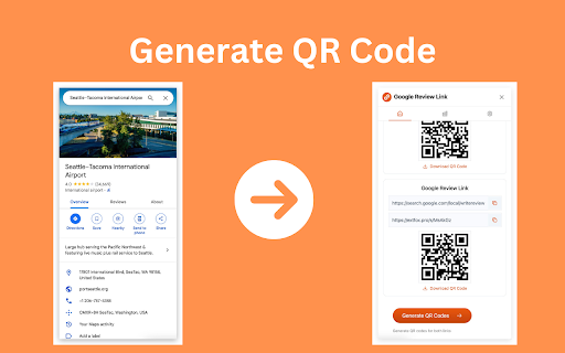 Google Review Link & QR Code Generator for Business Profiles screenshot