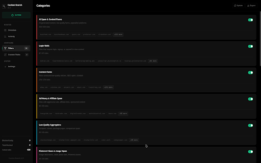 Better Search for Google screenshot