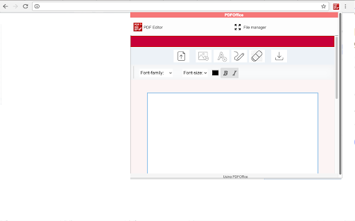 PDF editor PDFOffice to edit and create PDF screenshot