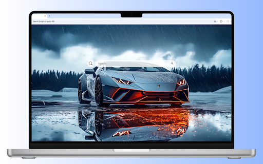 Snow Lamborghini Live Wallpaper screenshot