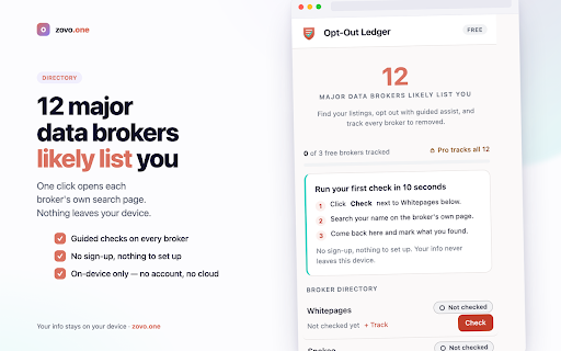 Opt-Out Ledger screenshot