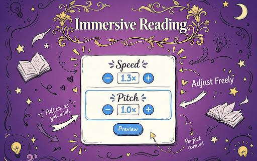 ListenQuir: Read Page Content Aloud | TTS Text-to-Speech screenshot