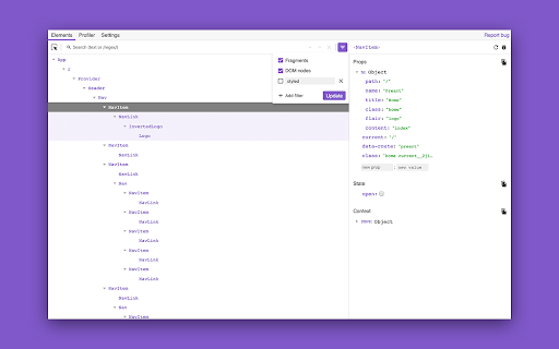 Preact Developer Tools screenshot