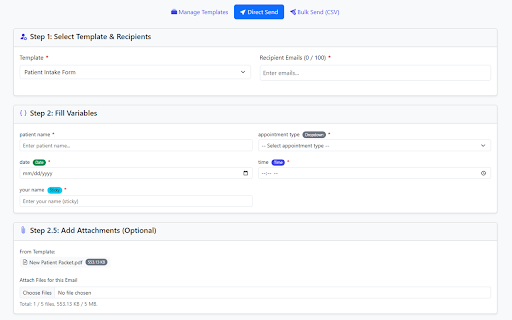 SendSuite: Express Email Templates screenshot