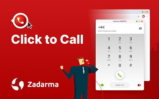 Click to call Zadarma screenshot