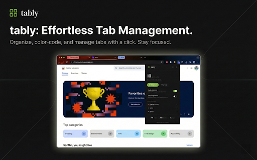 tably — Smart Tab Managment screenshot
