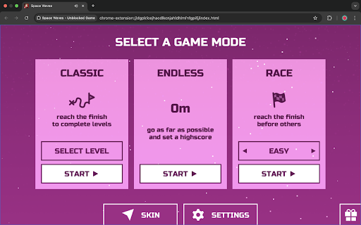 Space Waves - Unblocked Game screenshot