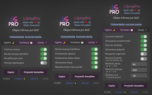 LibrusPro - rozszerzenie do Librusa screenshot