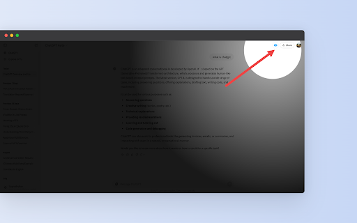 ChatGPT Print screenshot