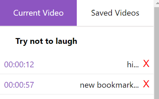 Youtube Bookmarker screenshot