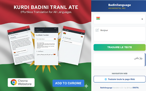 Badinilanguage - Traducteur Web & YouTube screenshot