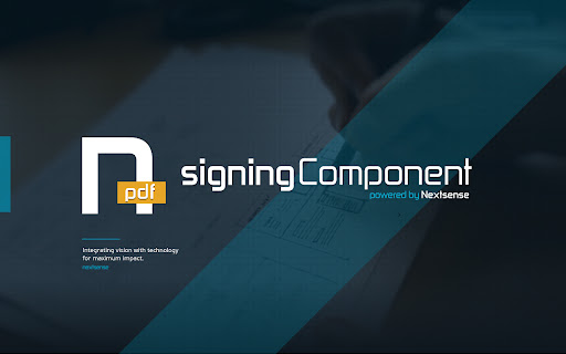Nextsense PDF Signing Component screenshot