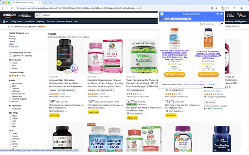 Unit Price Shopper screenshot