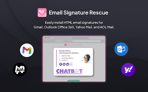 Email Signature Rescue - Browser Extension screenshot