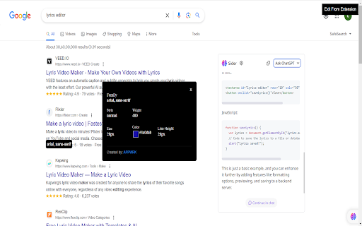 Advance font finder from any website screenshot