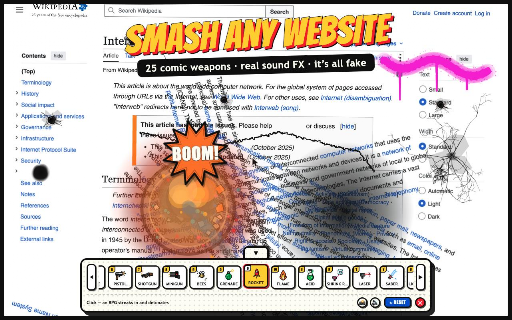 Website Destroyer — Smash Any Website Game screenshot