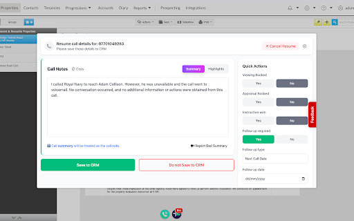 Prospector Pro - Click to Call screenshot