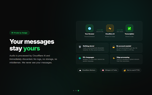 WhatsApp Audio Transcriber screenshot