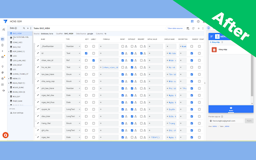 AppSheet View Customizer screenshot