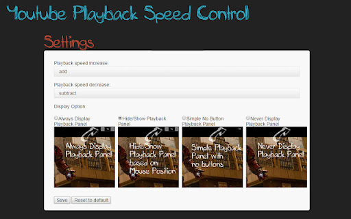Just Youtube Playback Speed Control screenshot