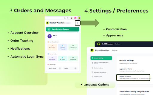 RizzitGO Assistant screenshot