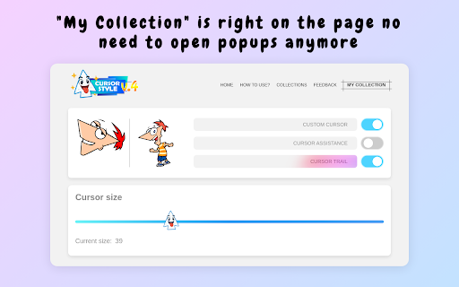 Cursor Style – Custom Mouse Cursors & Trails for Chrome™ screenshot